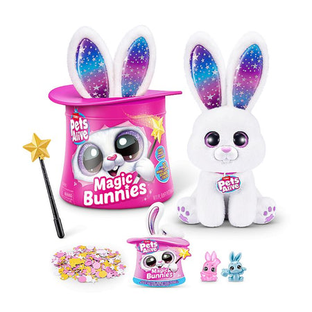 Gioco interattivo - ZURU - PETS ALIVE Magic Bunnies - 20 sorprese - Effetti luce - Misto