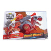 Dinosauro interattivo - ZURU - ROBO ALIVE Dino Wars T-Rex - Cammina e ruggisce - Armatura difensiva - Lanciamissili