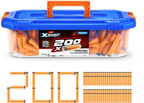 Ricarica per freccette - ZURU - Barrel 200 XSHOT Darts - 200 dardi tascabili compatibili con diverse marche