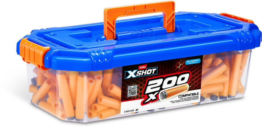 Ricarica per freccette - ZURU - Barrel 200 XSHOT Darts - 200 dardi tascabili compatibili con diverse marche