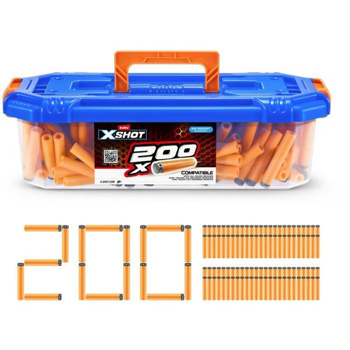 Ricarica per freccette - ZURU - Barrel 200 XSHOT Darts - 200 dardi tascabili compatibili con diverse marche
