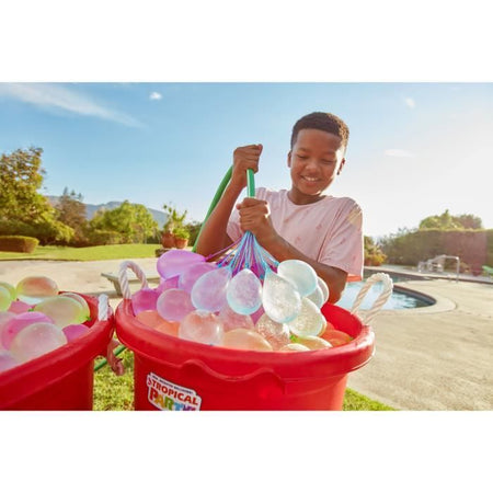 Palloncini d'acqua - ZURU BUNCHO BALLOONS - Festa tropicale - 265 palloncini - Chiusura automatica - Pronti in 60 secondi