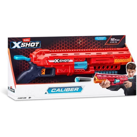 Lanciatore di freccette - ZURU - Calibro X-SHOT - Canna rotante - Gittata 27 m - 16 freccette incluse
