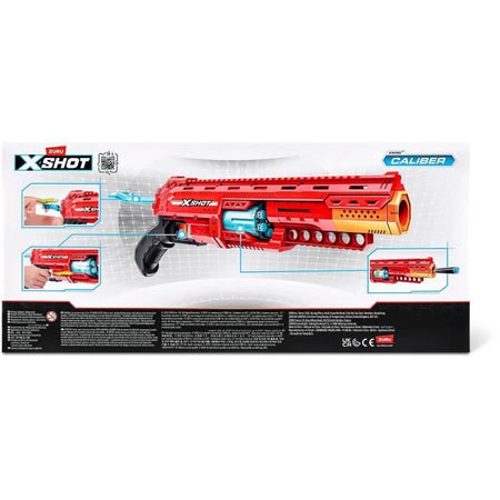 Lanciatore di freccette - ZURU - Calibro X-SHOT - Canna rotante - Gittata 27 m - 16 freccette incluse