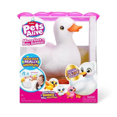 Giocattolo Interattivo - ZURU - Mama Duck - Anatroccoli interattivi che seguono la mamma con sorprese da scoprire
