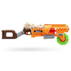 Lanciatore di freccette - ZURU - X-SHOT Horrorfire Doomsday - Lama rotante in schiuma - Gittata 27 m - 16 freccette incluse