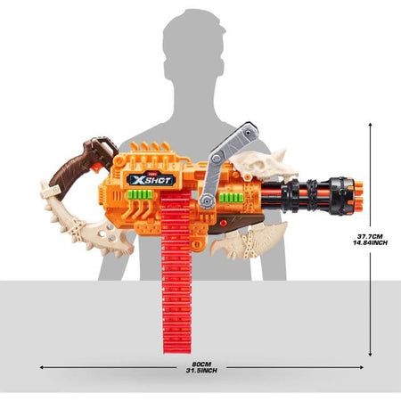 Blaster da cintura - ZURU - XSHOT Insanity HorrorFire Dread Hammer - Blaster con cintura da 35 dardi e portata di 30 metri