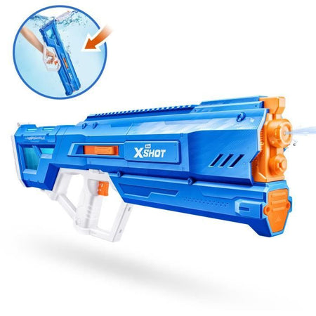 Pistola ad acqua motorizzata - ZURU - X-SHOT Mega Pulse - Riempimento rapido - Batteria ricaricabile - Gittata 9 m - Serbatoio 1,1 L
