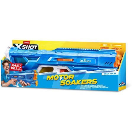 Pistola ad acqua motorizzata - ZURU - X-SHOT Mega Pulse - Riempimento rapido - Batteria ricaricabile - Gittata 9 m - Serbatoio 1,1 L