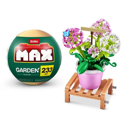 Set di costruzione - ZURU - Piante da giardino in vaso - 233 pezzi max - 6 modelli - Vaso e supporto inclusi