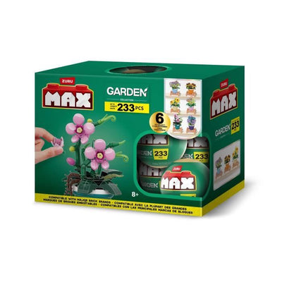 Set di costruzione - ZURU - Piante da giardino in vaso - 233 pezzi max - 6 modelli - Vaso e supporto inclusi