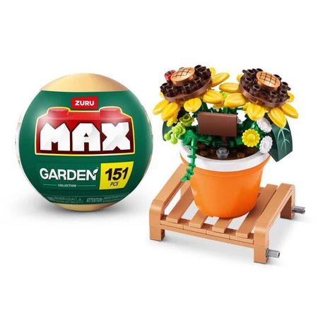 Set di costruzione - ZURU - Piante da giardino in vaso - 233 pezzi max - 6 modelli - Vaso e supporto inclusi
