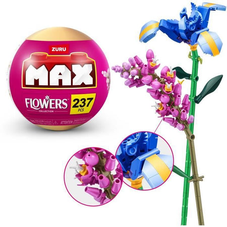 Set di costruzioni - ZURU - Fiori lunghi - 243 pezzi max - 10 modelli - Bouquet da assemblare