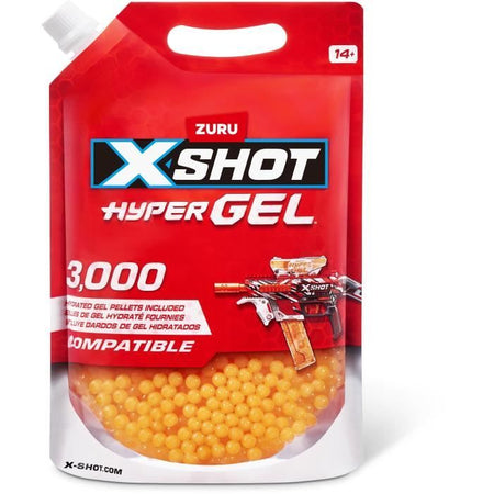 Ricarica Hyper Gel - ZURU - Ricarica X-SHOT Gellet - 3000 compresse pronte all'uso