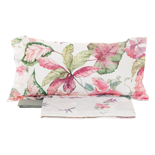 Completo Lenzuola Matrimoniale Sentosa Tessitura Randi Percalle Cotone 200TC