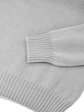 Gran Sasso Maglione Dolcevita in Lana Grigio da uomo