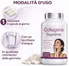 Collagene idrolizzato - Collagene e Acido ialuronico con Biotina Vitamina C e Q10 | Integratore Anti Age per Pelle Capelli Unghie e Articolazioni | Alta Concentrazione | 180 Capsule