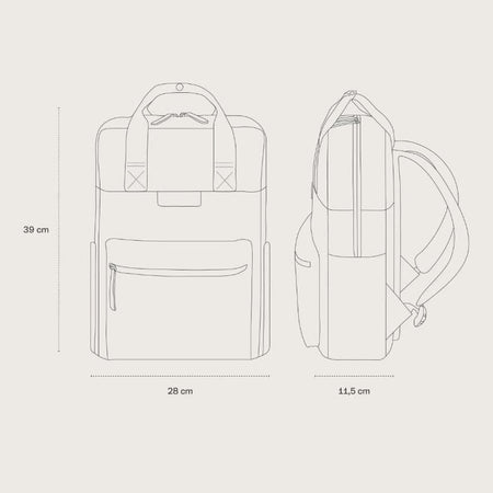 Zaino Kapten & Son Bergen Pro Fleece  Sand
