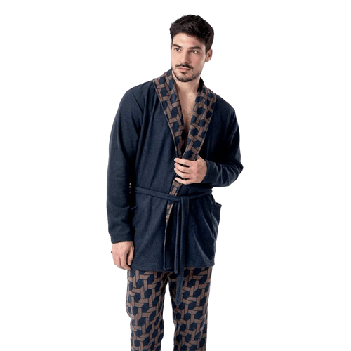 Zero Pigiamore Giacca da Camera Invernale da Uomo 3659 S44 - Passarelli Biancheria