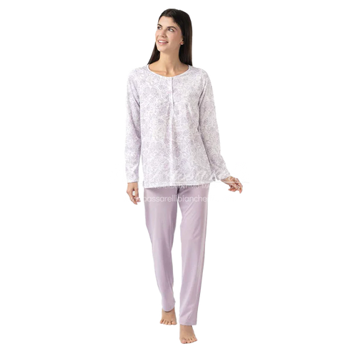 Zero Pigiamore Pigiama Estivo Maniche Lunghe da Donna 4321 2504S40