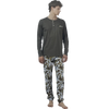Zero Pigiamore Pigiama da Uomo in Cotone Leggero da Uomo Maniche Lunghe 413985 S50