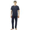 Zero Pigiamore Pigiama da uomo Maniche Corte e Pantalone Lungo 414005 S40