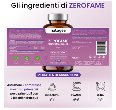 Glucomannano ZEROFAME® con Opunkhar®