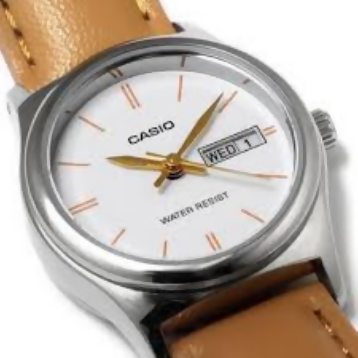 Orologio Casio da donna, LTP-V006L-7B2, movimento al quarzo con segna data e giorno della settimana, cinturino in pelle