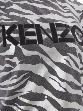 Kenzo T-Shirt Stampa Animalier Metal da donna
