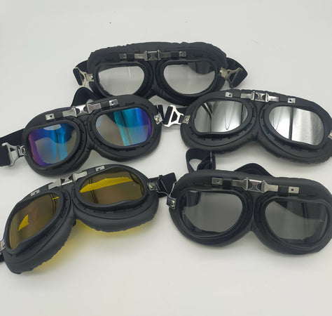 Offertissima occhiali vintage aviatore casco aperto cross endurovespasci