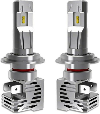 Coppia lampade kit led zes m3 per auto moto camion h7 bianco 6500k 120w 12-24v ip65 ventola di raffreddamento