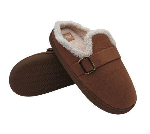 Terranova ciabatte donna invernali con pelo, calde pantofole peluche in memory foam, confort stravolgente