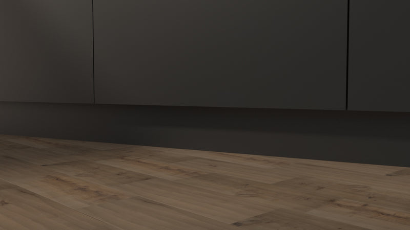Zoccolatura 15 H NERA per cucina 2 metri, in PVC