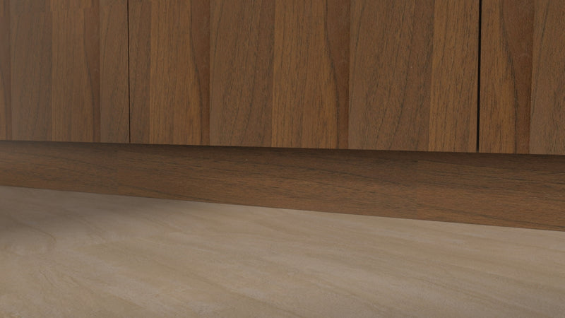 Zoccolatura 10 H NOCE SCURO per cucina 1 metro , ottima per la cucina, resistente, in PVC