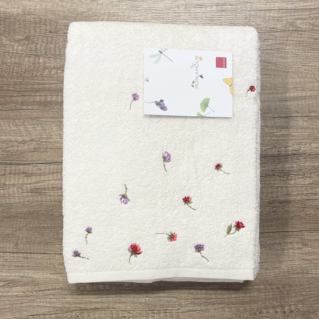 Zucchi Telo Doccia 90x180 con ricamo 100% cotone Ginny S18