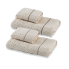 Zucchi Set Asciugamani 2+2 Linea Naturale Spugna Gemma 2411S22