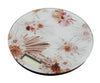 Bilancia da cucina in vetro con decorazione floreale, bomboniera elegante Special Gifts, diametro 18 cm