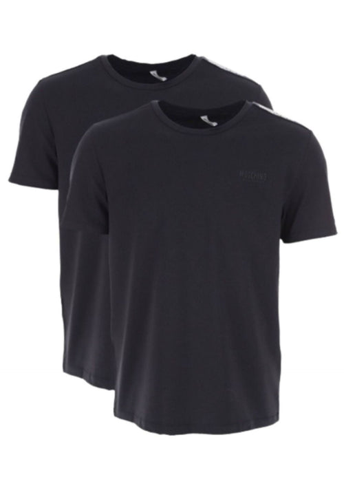 moschino T-SHIRT T-SHIRT COTTON STRETCH 2PK da uomo