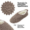 Le Pelosone Ciabatte Donna Invernali Da Casa Babbucce in Peluche Spettinato Pantofole Chiuse Suola per Parquet