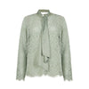 Dexterior bluse e camicie donna d.exterior - pizzo dentelle tunica sciarpa - verde da donna