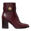 TORY BURCH stivali donna tory burch - t lock heeled ankle boot 80mm - bordeaux da donna