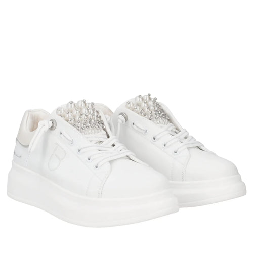 ToscaBlu Donna Sneakers gioiello Astrid in pelle con perle