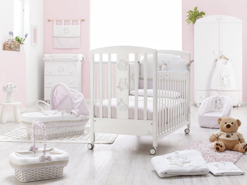 Cesto Vimini RETTANGOLARE. NATURALE Italbaby Sweet Star Tortora