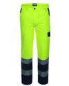 Pantalone Bicolore Hi-Vis Giallo/Blu Pantalone Alta Visibilità da Cantiere