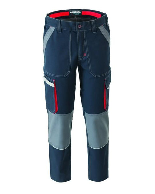 Pantalone UltraFlex Blu Elasticizzato Meccanico Gommista Carrozziere Elettricista Pantalone da Lavoro