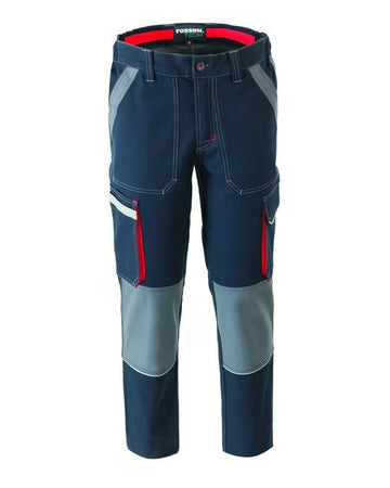 Pantalone UltraFlex Blu Elasticizzato Meccanico Gommista Carrozziere Elettricista Pantalone da Lavoro