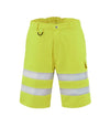 Bermuda Hi-Vis Giallo Pantaloncino da Lavoro da Lavoro Alta Visibilità da Cantiere Asfaltatore Lavori Stradali