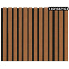 Pannello ACUSTICO Euroacustic Flex (1,65mq) a Lamelli in FIBRA DI LEGNO + feltro mis. 9x600x2750mm varie Texture - Eternal Parquet