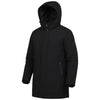 Markup parka nero lungo in tessuto tecnico MK24007