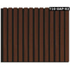 Pannello ACUSTICO Euroacustic Flex (1,65mq) a Lamelli in FIBRA DI LEGNO + feltro mis. 9x600x2750mm varie Texture - Eternal Parquet